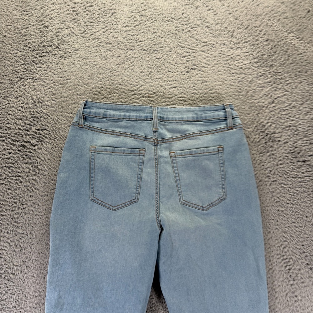 Style & Co Jeans Womens 14 Blue Cotton Denim Straight Workwear Travel Stretch - Picture 6 of 11